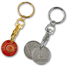 Promoção personalizado Metal Trolley Coin Keychain com chaveiro (XS-KC0334)